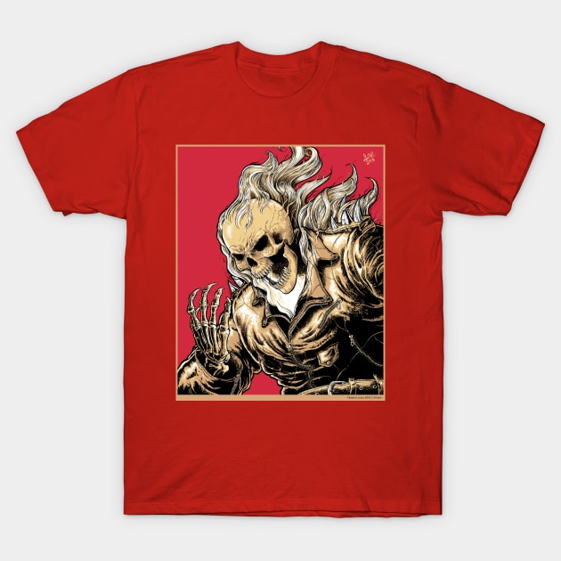 Ghost rider. T-Shirt by Franco Luna